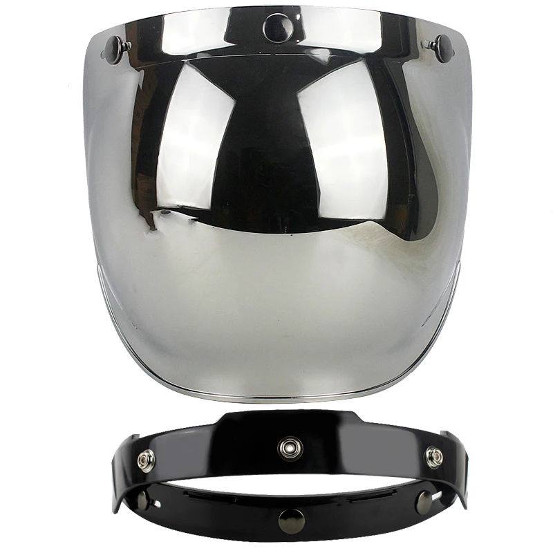 Универсальный Флип-объектив пузырьковый козырек маска для лица для винтажного Ретро мотоциклетного шлема Moto Capacete Casco Casque - Цвет: B2