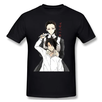 

T-Shirt for Men The Promised Neverland Isabella And Ray 100% Cotton The Promised Neverland T Shirt 6XL Funny Plus Size Clothes