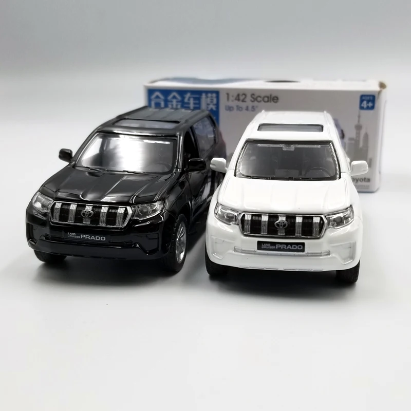 Caipo 1:42 Scale Toyota Prado SUV Alloy Pull-back car Diecast Metal Model Car For Collection & Gift & Decoration Caipo 1:42 Scale Toyota Prado SUV Alloy Pull-back car Diecast Metal Model Car For Collection & Gift & Decoration