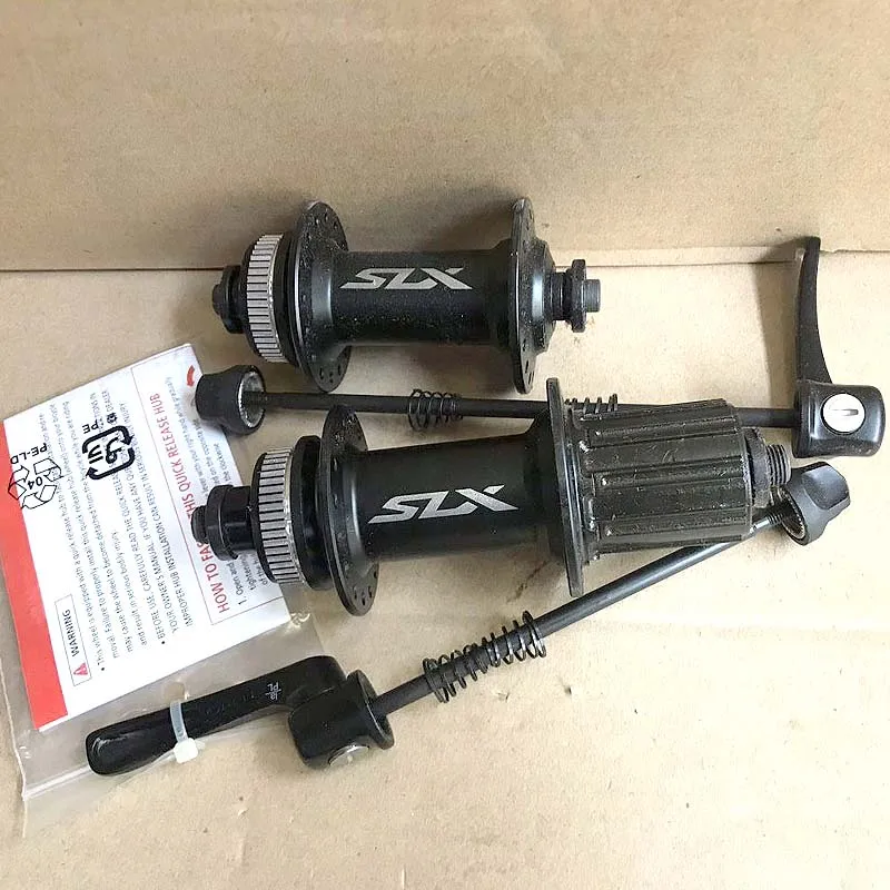 Front and Rear SHIMANO SLX M7000 концентратор& Quick Release 8/9/10/11 скорость передние и задние дисковые тормоза шампур 32H Центральный замок концентратор - Цвет: Front and Rear