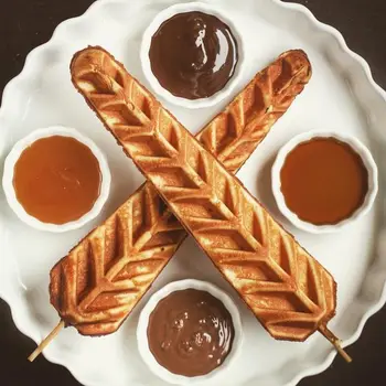 

Best Selling Waffle Pops Stick Maker Making Machine