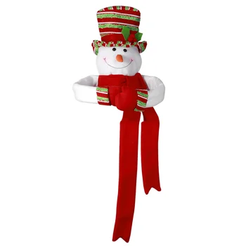 

UNOMOR Christmas Tree Topper Snowman Hugger Christmas Snowman Top of the Tree Hugger Winter Holiday Home Decor
