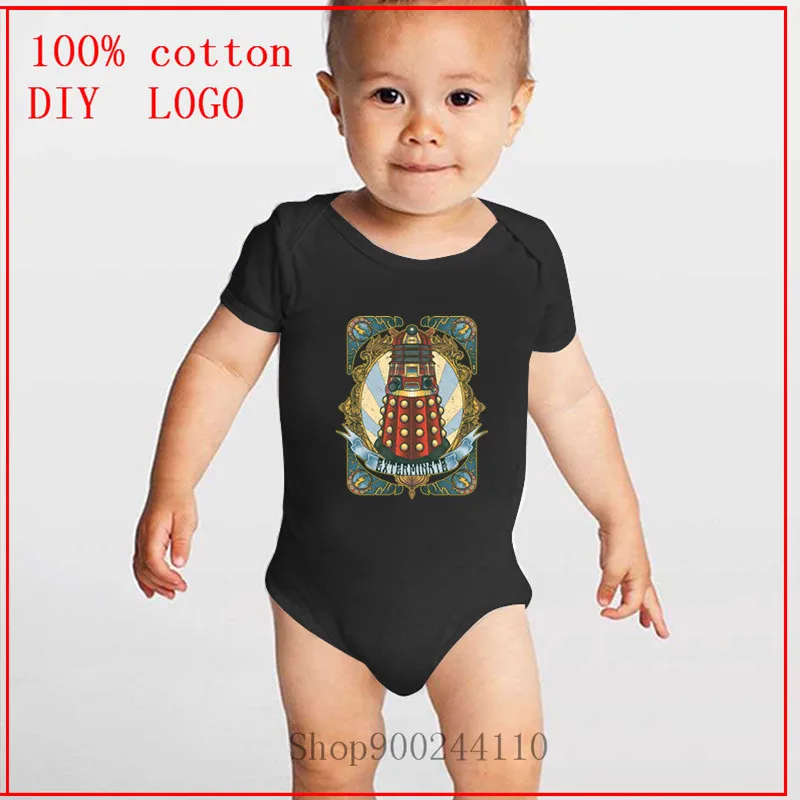 Новый боди Dalek Doctor Who DR WHO exterminate с принтом Детская летняя одежда комбинезон