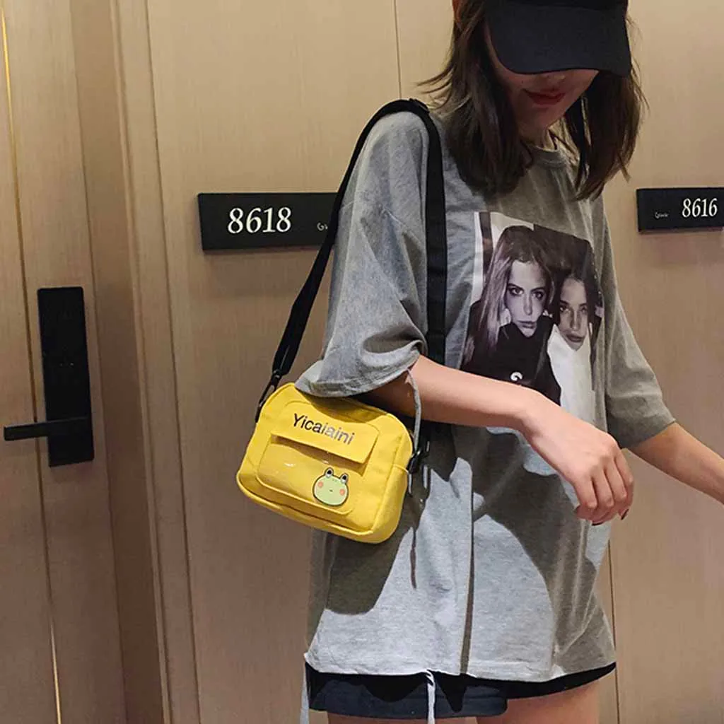 Women Handbag New Canvas Bag Student Shoulder Small Messenger Shoulder Bag Phone Wallet Bandolera Bolsa Feminina#25
