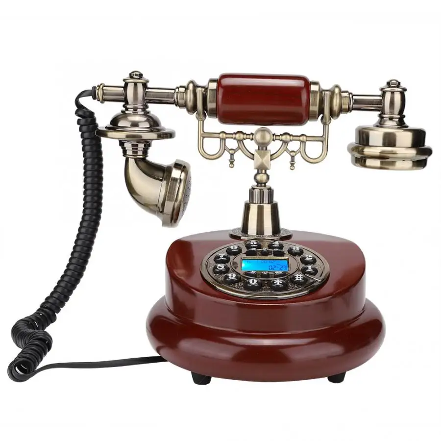 

MS-6100B European Retro Style Push Button Telephone Dial Desktop Phone Hotel Office Home Decor Classical
