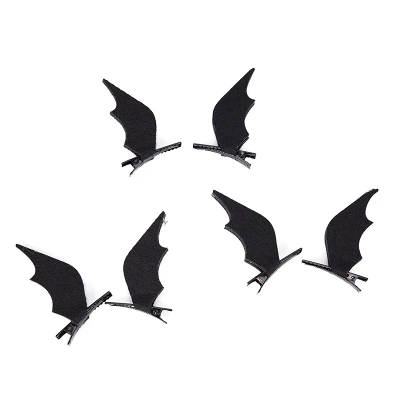 1 Pair Bat Girl Halloween Stereo Devil Hairgrips headband hairband Headwear Accessories Horns Ears Hairpins Hair Clip