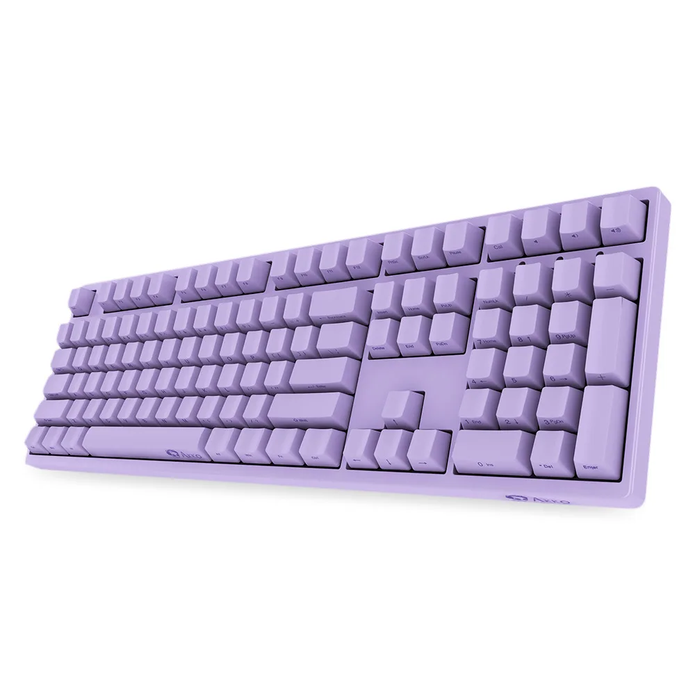 Оригинальная Проводная Механическая клавиатура AKKO 3108 с вишневой осью 108 клавишей ПБТ с боковой гравировкой игры DIY подсветка для компьютерных игр - Цвет: Purple