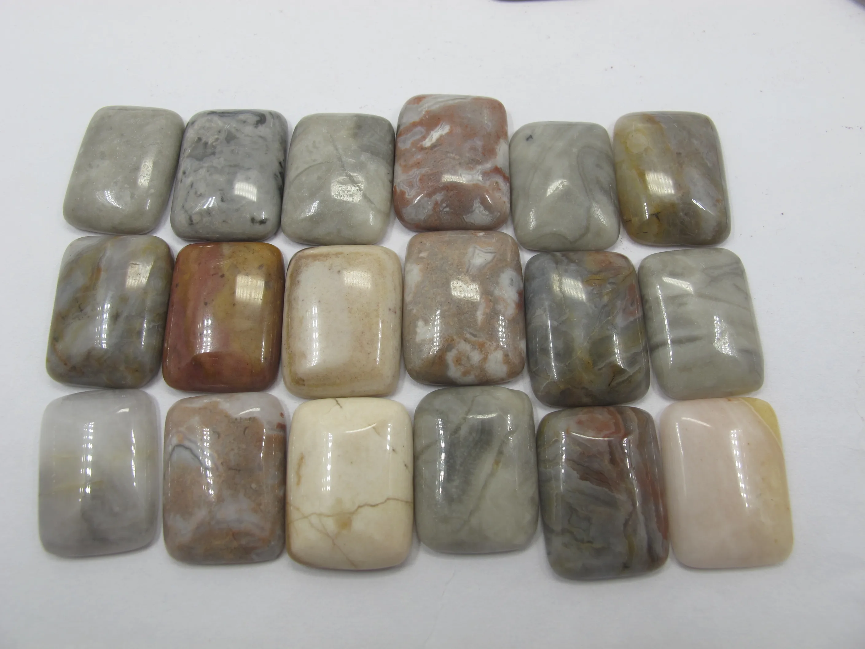 

Natural Red Crazy Agat e Bead Cabochon 15x20mm Rectangle Gem Stone Cabochon,Jewelry Ring Face Pendnat,10pcs/lot