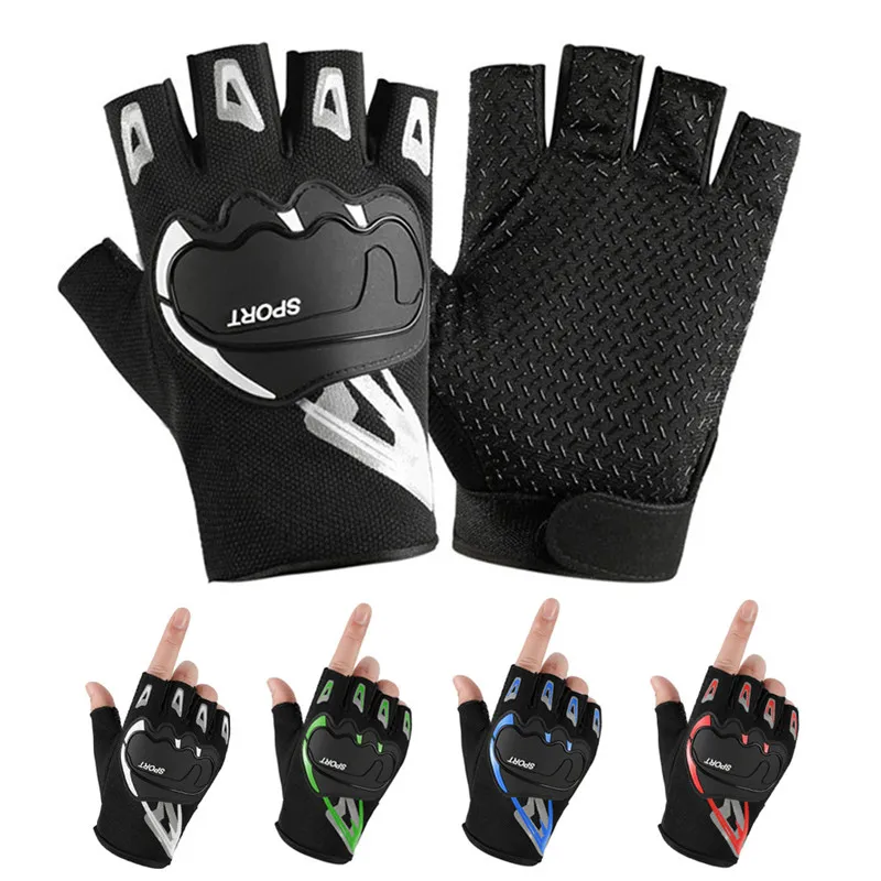 2021 BIKING Breathable Half Finger Cycling Gloves Anti Slip Pad Motorcycle MTB Road Bike Gloves Men Women Sports Bicycle Gloves