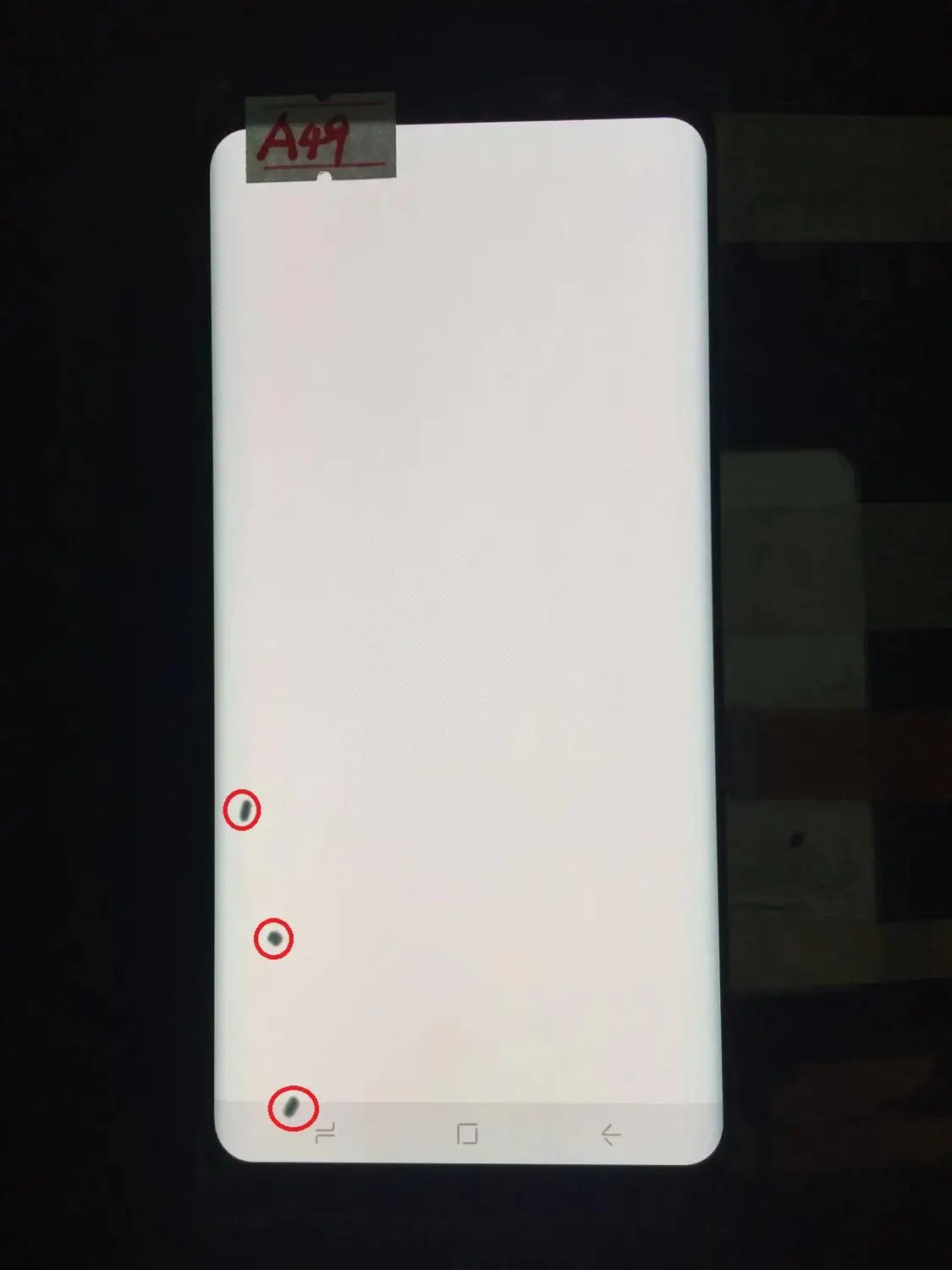 ORIGINAL AMOLED LCD for SAMSUNG Galaxy Display S8+ Plus G955U G955F Touch Screen Digitizer With Black Dot - Цвет: NO.A49