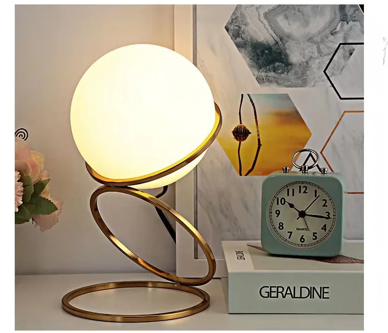Modern Bedroom Bedside Ball Table Lamp