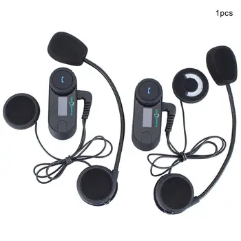 

1pair With Screen 800 Meters Motorcycle Wireless Headset Helmet Walkie Talkie Helmet Walkie Talkie Intercom System EU plug