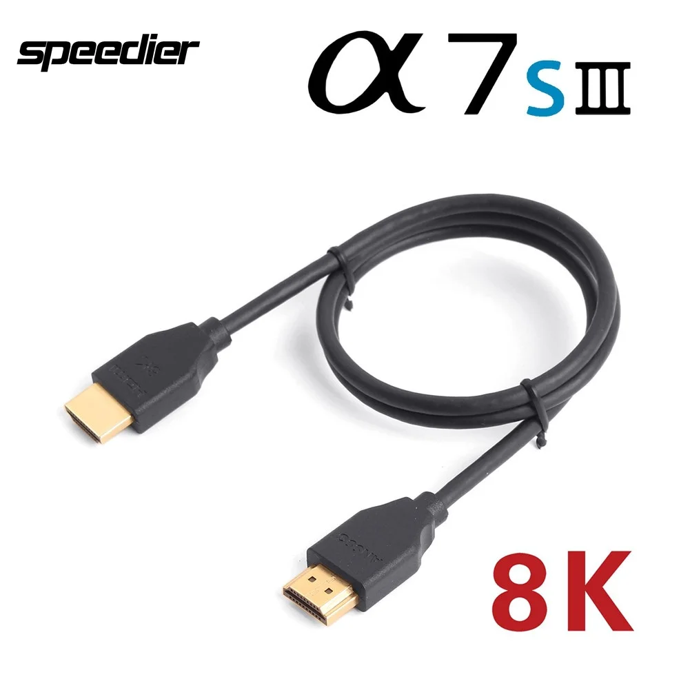 Od 4.2Mm Cavo Adattatore Sottile Morbido 2.1 Compatibile Hdmi Super Morbido Per Fotocamera A7S3 M4 Fx3 S1H Zcam E2 Atomos Astro Ps5