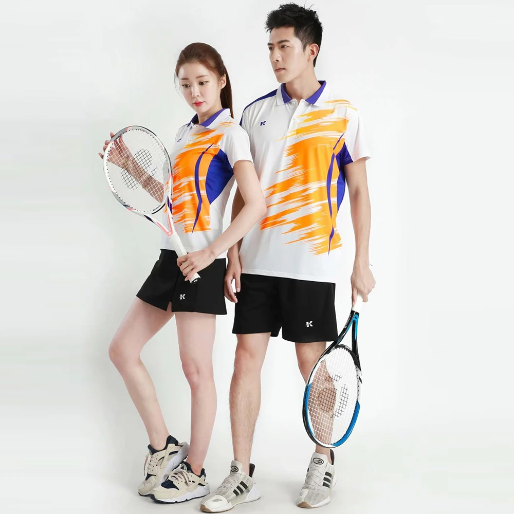 Camisas de tenis para hombre y mujer, ropa deportiva de bádminton