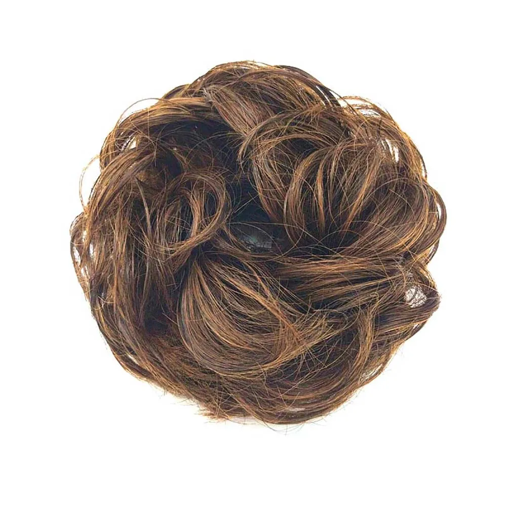 ladies headbands for short hair Women Elastic Hair Bun Ponytail Extension Messy Wavy Chignon Hairpiece Hair Styling Decor Accessory Headdress headwear Gift types of hair clips