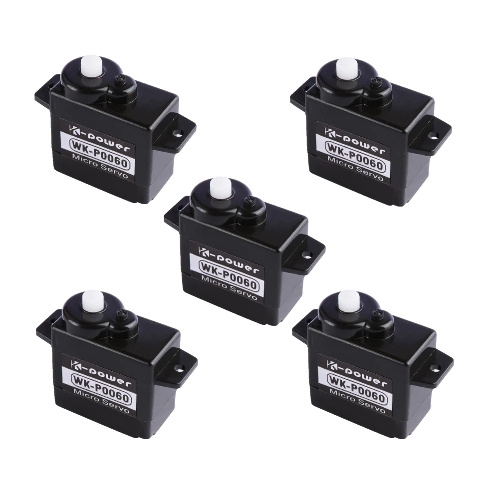 5 шт. K-power P0060 6 г 1 2 кг/0 09sec пластмассовая шестерня бессердечный мотор сервопривод