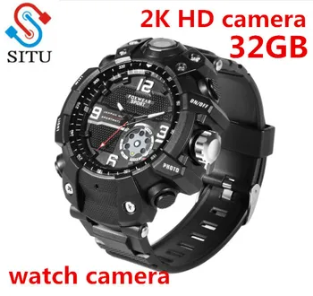 

FOX10 2K 30fps WIFI Sport Camera IP67 Waterproof Watch Camera HD Camera Watch with LED Light Magnetically Charger