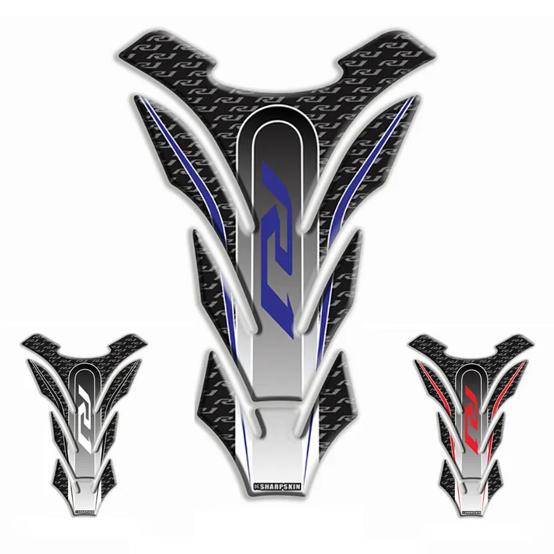 For YAMAHA R1 YZF-R1 YZFR1 3D Motorcycle Reflective Tank Sticker Decal Emblem Tank Stickers Pad Protection Pad High Quality