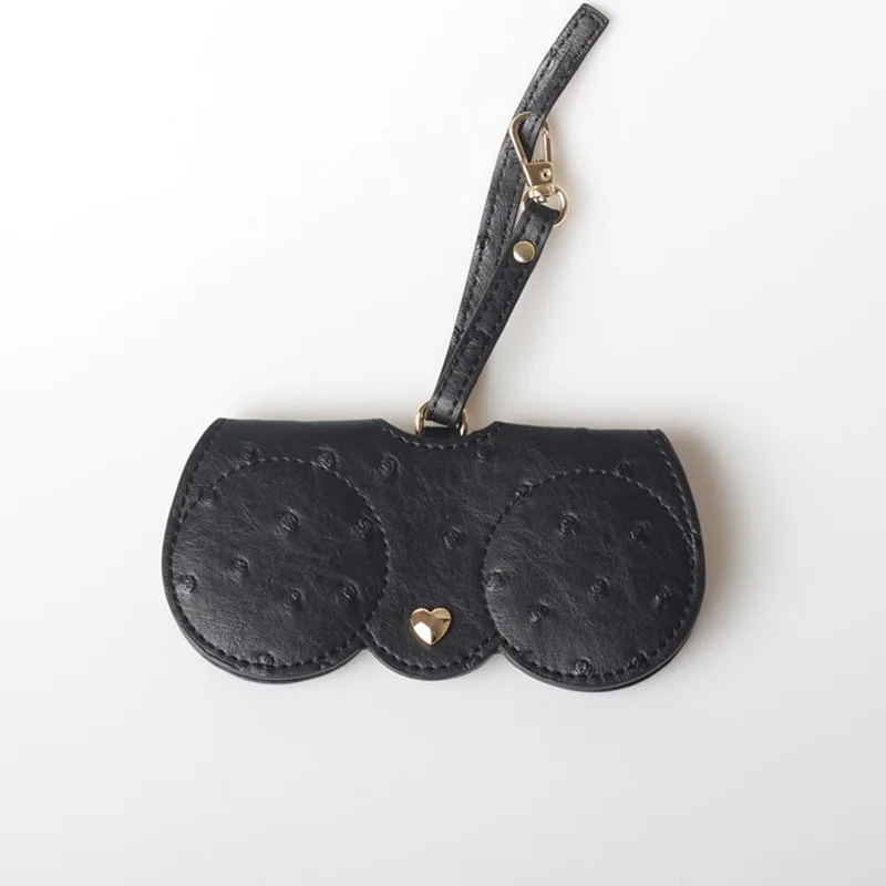 Ostrich Black (H) XMESSUN сумка для солнцезащитных очков из кожи страуса, футляр для очков, Чехол для очков с зажимом, многофункциональный чехол для солнцезащитных очков - Цвет: Ostrich Black (H)