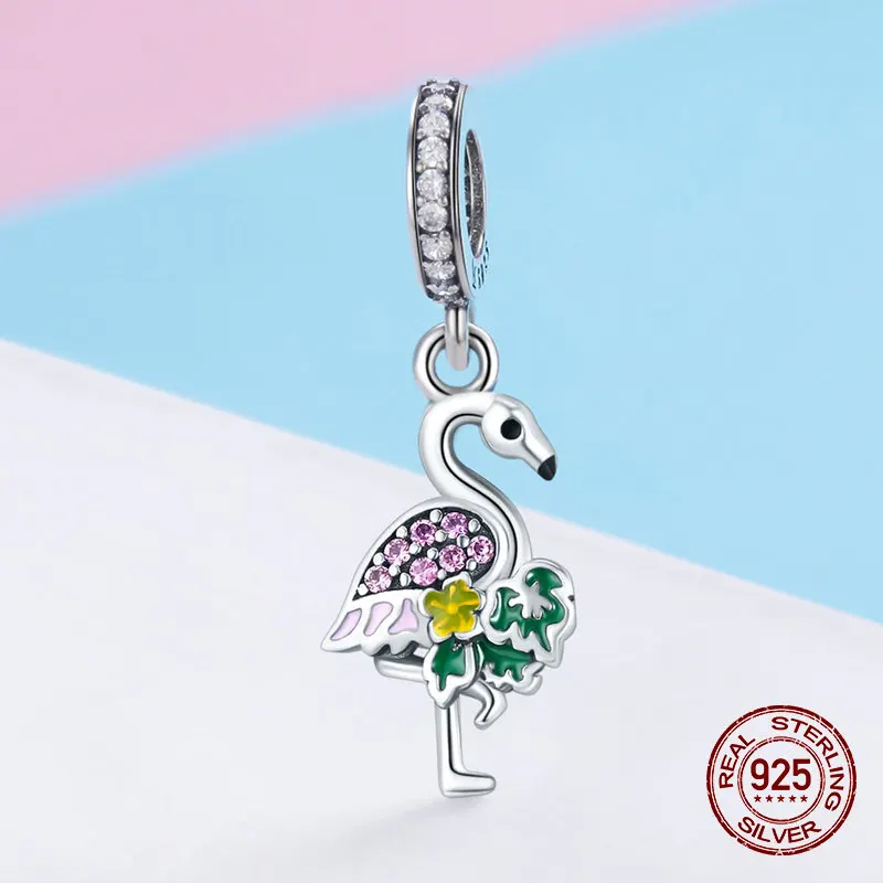 Fit Pandora Шарм браслет ожерелье подвеска Подвески 925 стерлингового серебра Женщины высокое Изготовление ювелирных изделий - Окраска металла: sc849