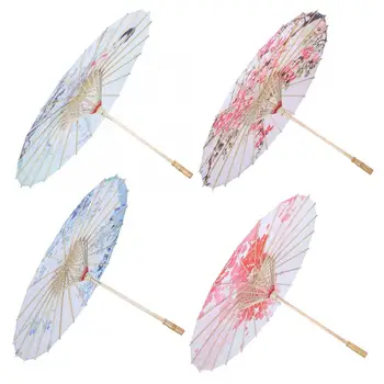 

Umbrellas Chinese Style Art Silk Umbrella Classical Dance Umbrella Ceiling Decoration Stage Photo Props Windproof Rain tools
