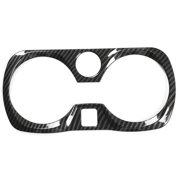 

Carbon Fiber Style ABS Car Central Control Cup Holder Frame Trim for 3 Series G20 G28 325Li 2019 2020