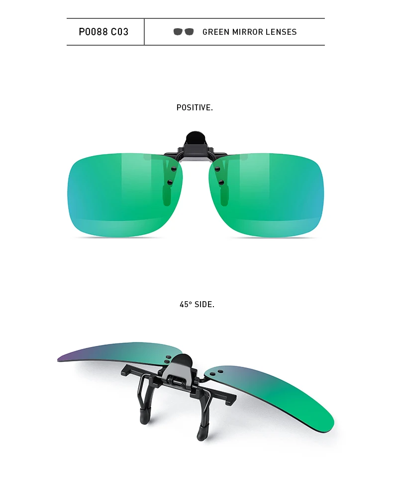 MERRYS, дизайнерская оправа для очков с клипсами, UV400, поляризационные, для рыбалки, вождения, зажимы в виде солнцезащитных очков, день, ночное видение, клип, очки P0088