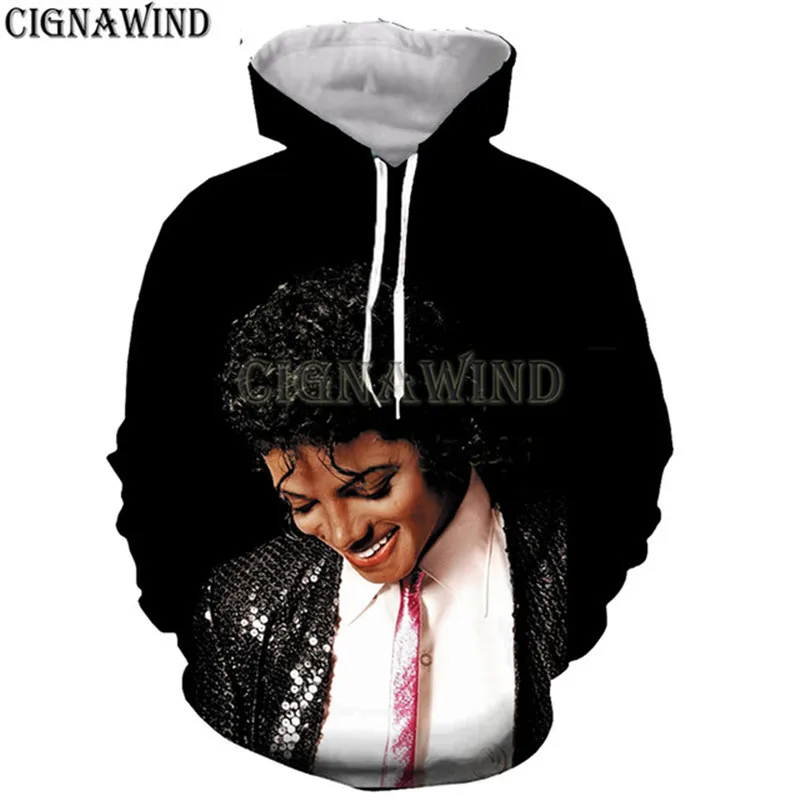 New cool hoodie men/women singer Michael Jackson 3D print hoodies sweatshirts casual Harajuku style streetwear tops