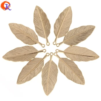 

Cordial Design 20Pcs/Lot 20*50MM Zinc Alloy KC Gold Leaf Accessories For Earrings Jewelry Making Hand Made Earrings Findings