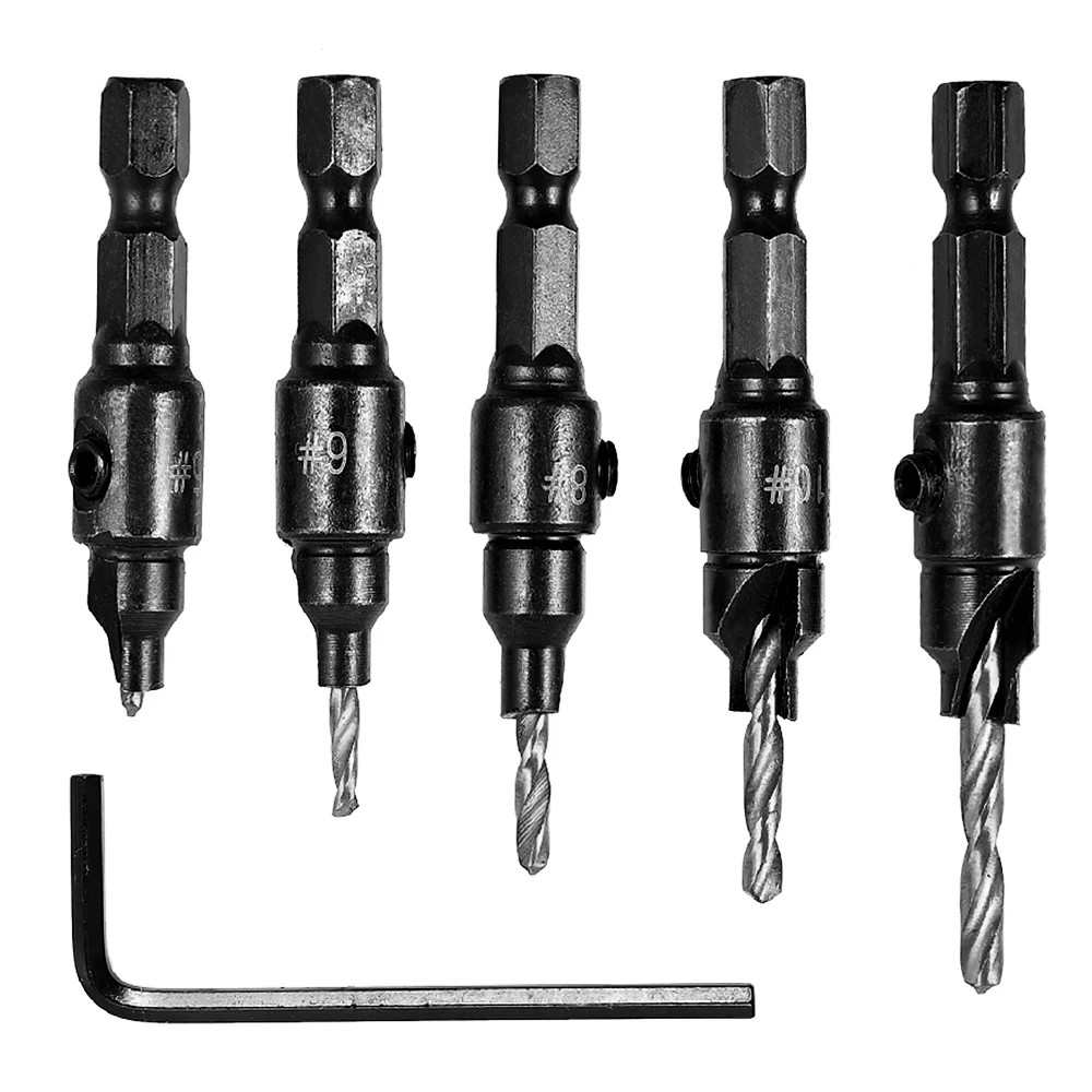 Woodworking Countersink Drill Bit Set (5pcs)