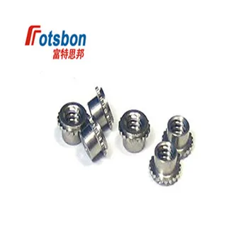 

FE-M4-15 Miniature Self Locking Fasteners Thread Locking Torque Server Cabinet Inserts Sheet Metal Rivet Nuts Inox PEM Standard