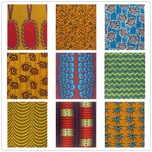 Африканская батик, восковая ткань, пагне, воск, Анкара, восковая ткань, Африканский воск, принты золотого цвета, тонкая ткань, 6 ярдов, для шитья свадебного платья