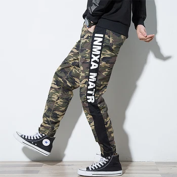 

New Fashion Men Jeans Pants Man Camouflage Elastic Harem Demin Cross-Pants Man Hip Hop Streetwear Skinny Pants