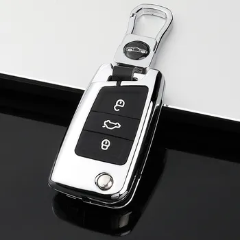 Cover chiate/telecomando per Volkswagen VW golf 7 gti mk7 r Touran Bora Caddy up accessori supporto Shell Car-Styling portachiavi - Car Key Case Cover portachiavi per Volkswagen VW golf 7 gti mk7 r Touran Bora