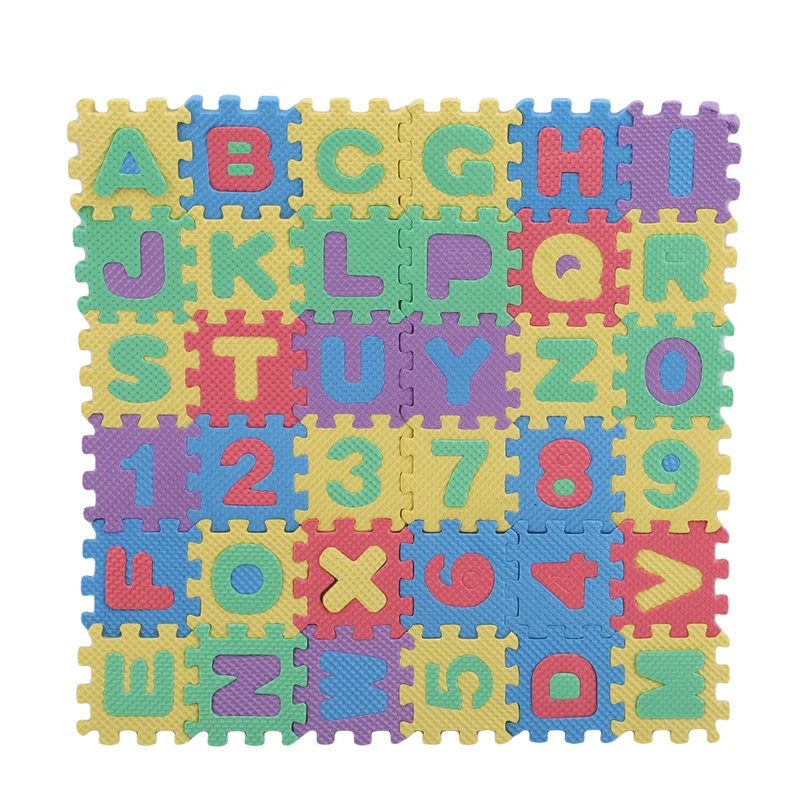 1 Pack Children Mini EVA Foam Alphabet Letters Numbers Floor Soft Baby Mat 3D Puzzle Kids Educational Toys | Игрушки и хобби