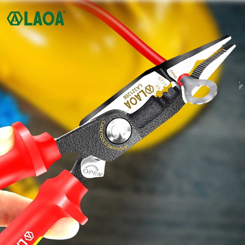 Многофункциональные плоскогубцы LAOA VDE для резки изолированных проводов высокого