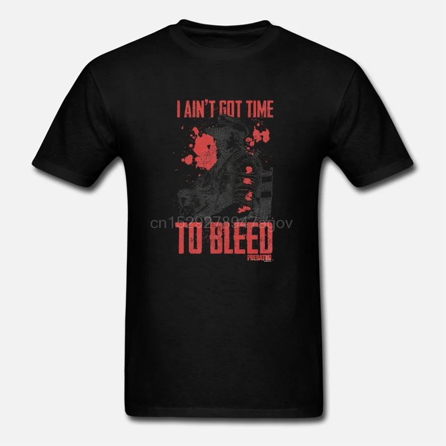 Для мужчин забавная футболка женщин крутая I Aint Got Time To Bleed Predator | Мужская одежда