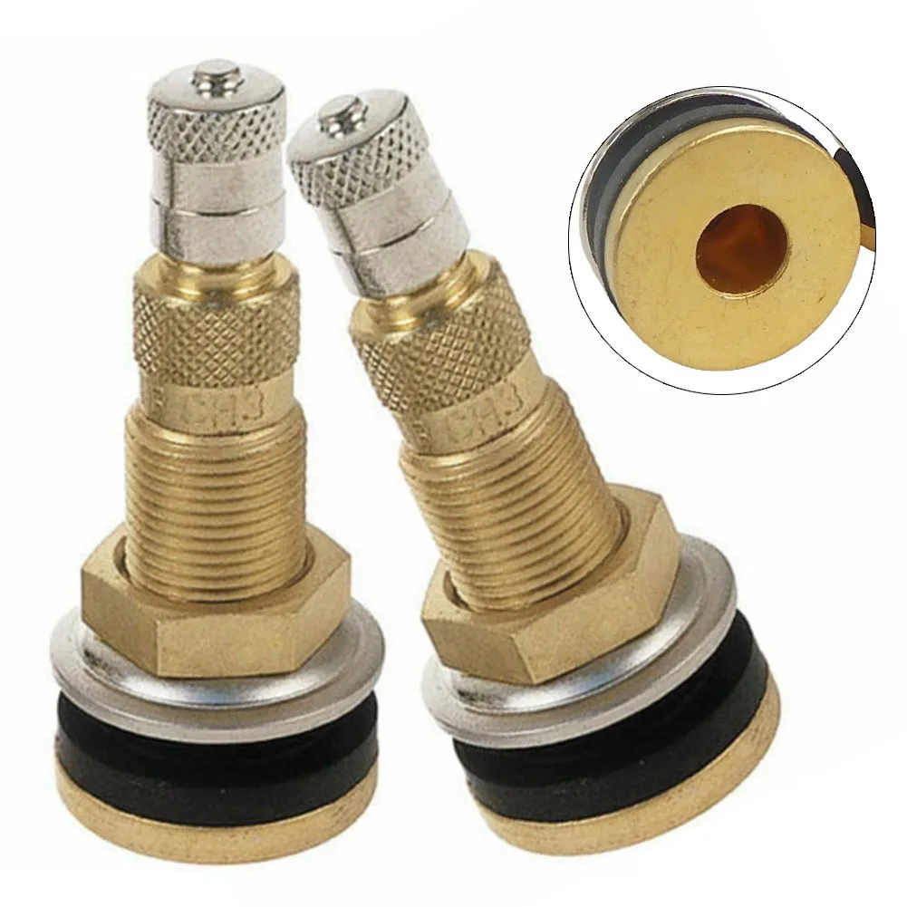 

2PCS TR618A 1-7/8" Tractor Air Liquid Tubeless Wheel Tire Brass Valve Stem Pack Truck Clamp-In Valve Stem