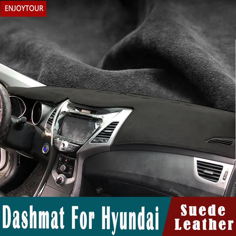 Для Hyundai ELantra/i35 Sonata/i45 Creta/ix25 Tuscon/ix35 Accent Verna Solaris замшевый кожаный коврик для