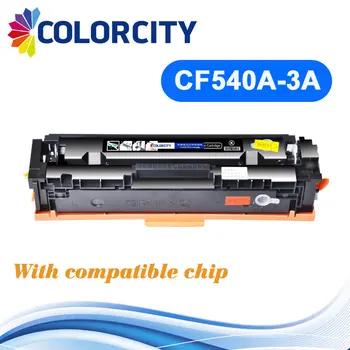 

Compatible 203A CF540A -3A Toner Cartridge with chip for HP Pro M254nw M254dw MFP M281fdw M281fdn M280nw M254 M280 M281 Printer