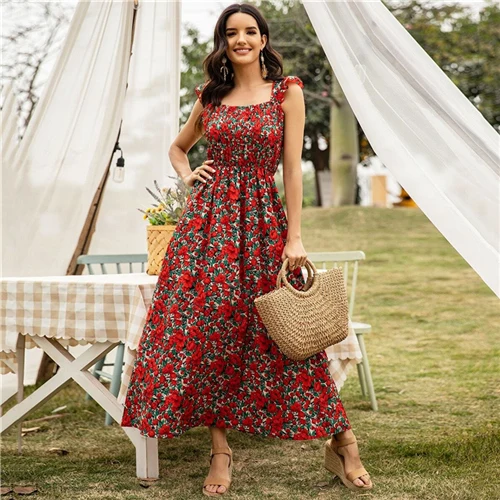 sleeveless maxi dress