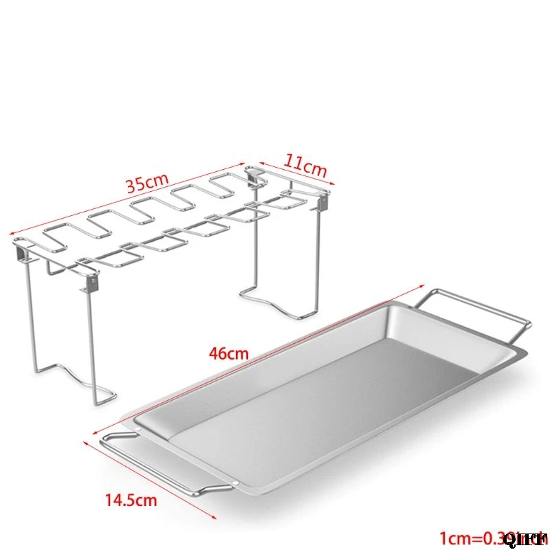 Инструменты курица крыла ноги стойки для гриля коптильня печь нержавеющая сталь Вертикальная жаровня стенд в барбекю безопасный барбекю Аксессуары гриль