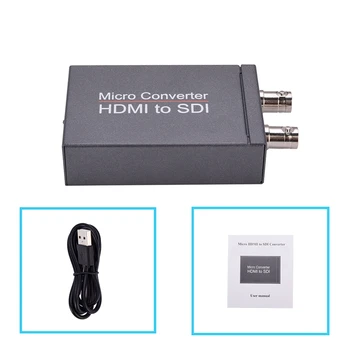 

HDMI to SDI Converter Mini 3G HD SDI Video Micro- Conversion Adapter with o Auto Format Detection for Camera
