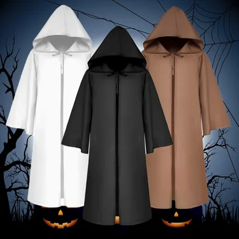 

Behogar Devil Vampire Witch Wizard Cloak Cape Hoodies Robe for Adults Men Women Halloween Masquerade Cosplay Party Costumes