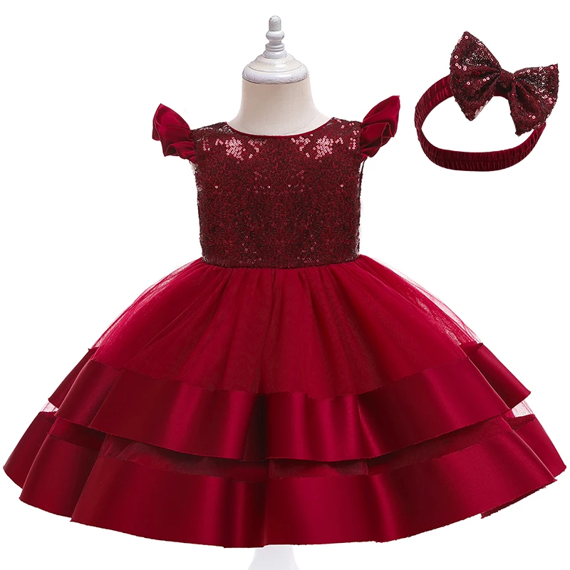 Baby Girl Dress 06y Baby Baptism Dress Dress Princess Dress Sequin