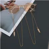 Sunglasses Masking Chains For Women Acrylic Pearl Crystal Eyeglasses Chains Lanyard Glass New Fashion Jewelry