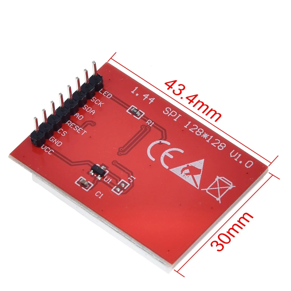 TZT 5 в 3,3 в 1,44 дюйма TFT ЖК-дисплей модуль 128*128 цветной Sreen SPI совместимый для Arduino mega2560 STM32 SCM 51