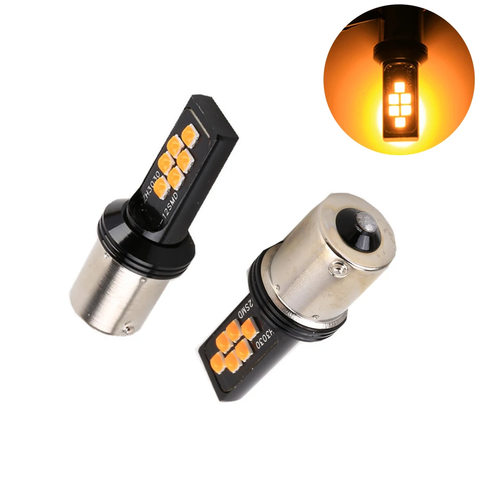 2 шт. светодиодные лампы P21W T20 PY21W W21/5W BA15S BAU15S BAY15D 1157 1156 7443 12Led 3030 для автомобильных