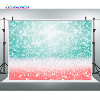 

Bokeh Backdrop Abstract Shiny Light and Glitter Background Green Sequin Spot Phtography Backdrop for Party Wedding Phooshoot