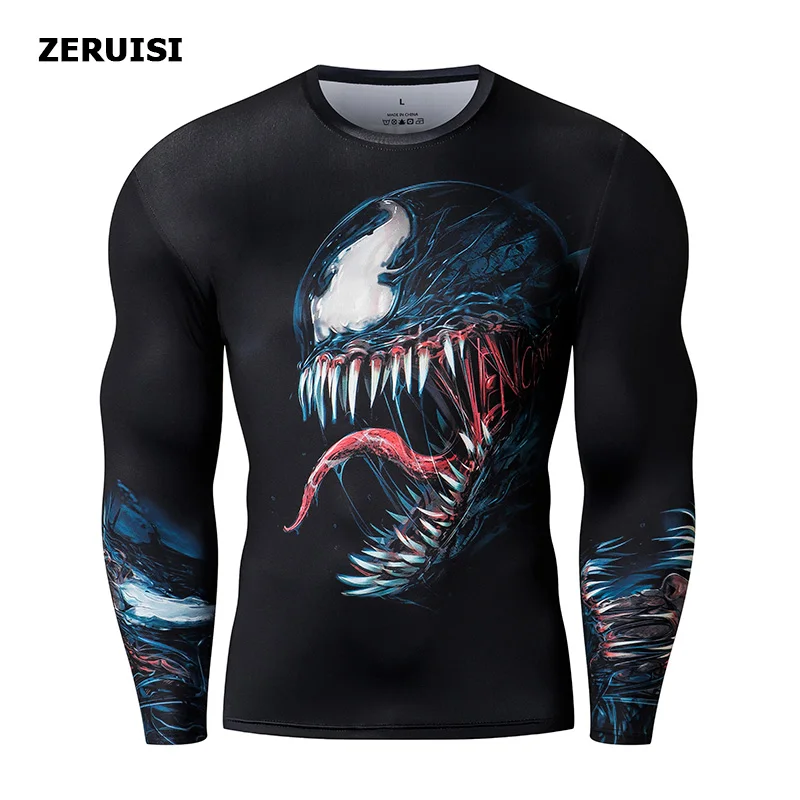 T-Shirts Men Compression-Shirt Long-Sleeve Clothing Fitness 3d-Printed for Male Hip-Hop